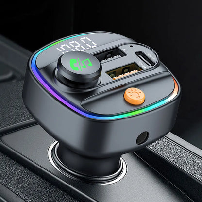 Bluetooth 5.3 FM Transmitter Handsfree Car AUX Radio Modulator MP3 Player