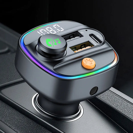 Bluetooth 5.3 FM Transmitter Handsfree Car AUX Radio Modulator MP3 Player